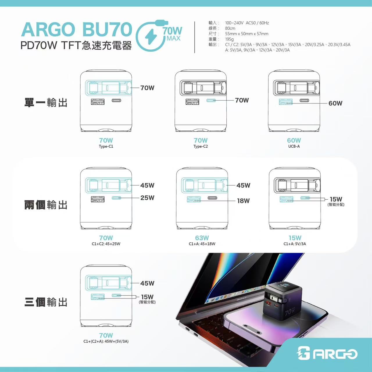 ARGO BU70 Retractable Cable Replacement