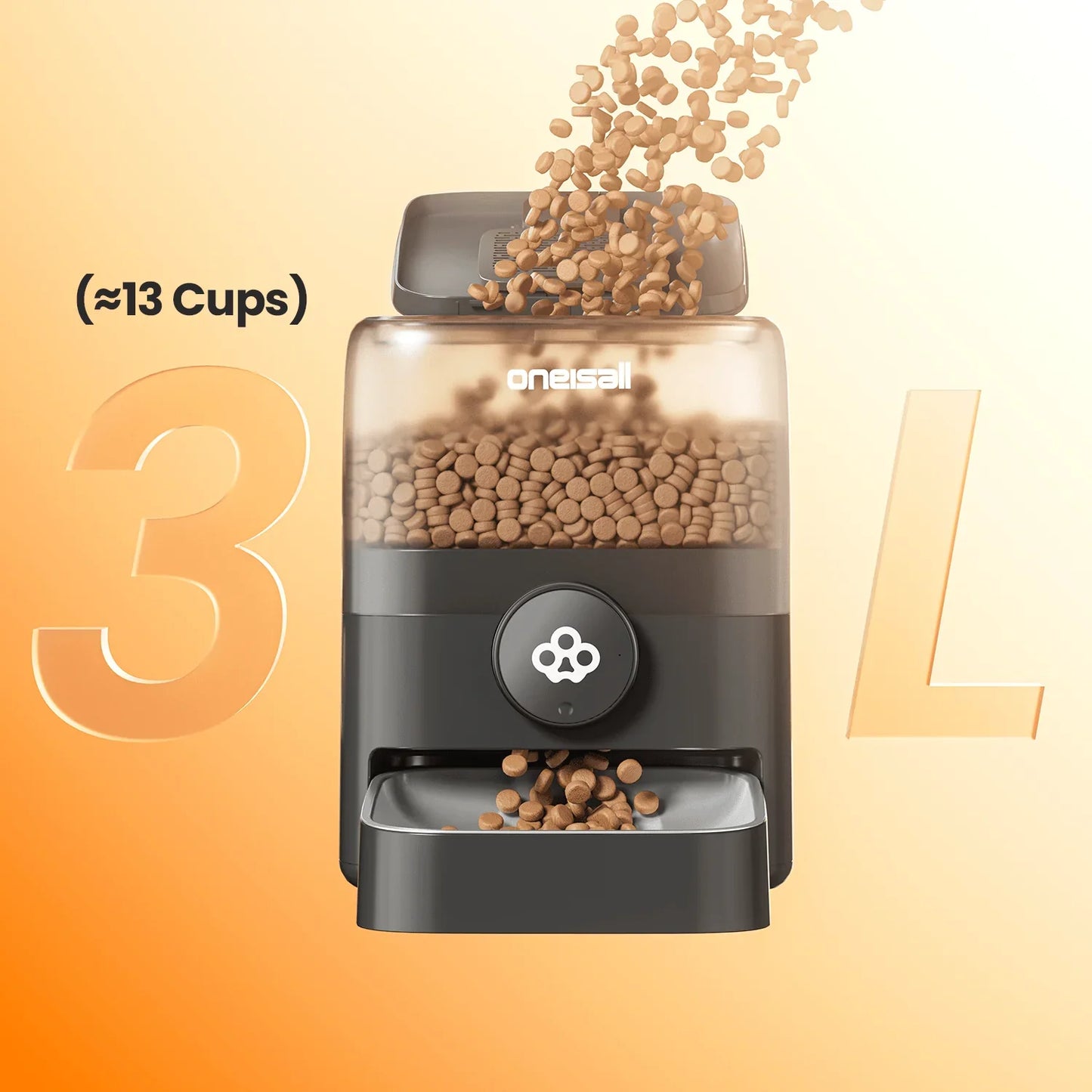 3L 無線智慧寵物餵食器 | Oneisall 3L Cordless Smart Pet Feeder