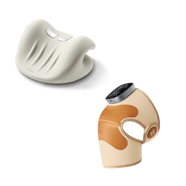 【2025全新震動款】頸椎熱敷牽引枕 | 台灣 3ZeBra G09-2