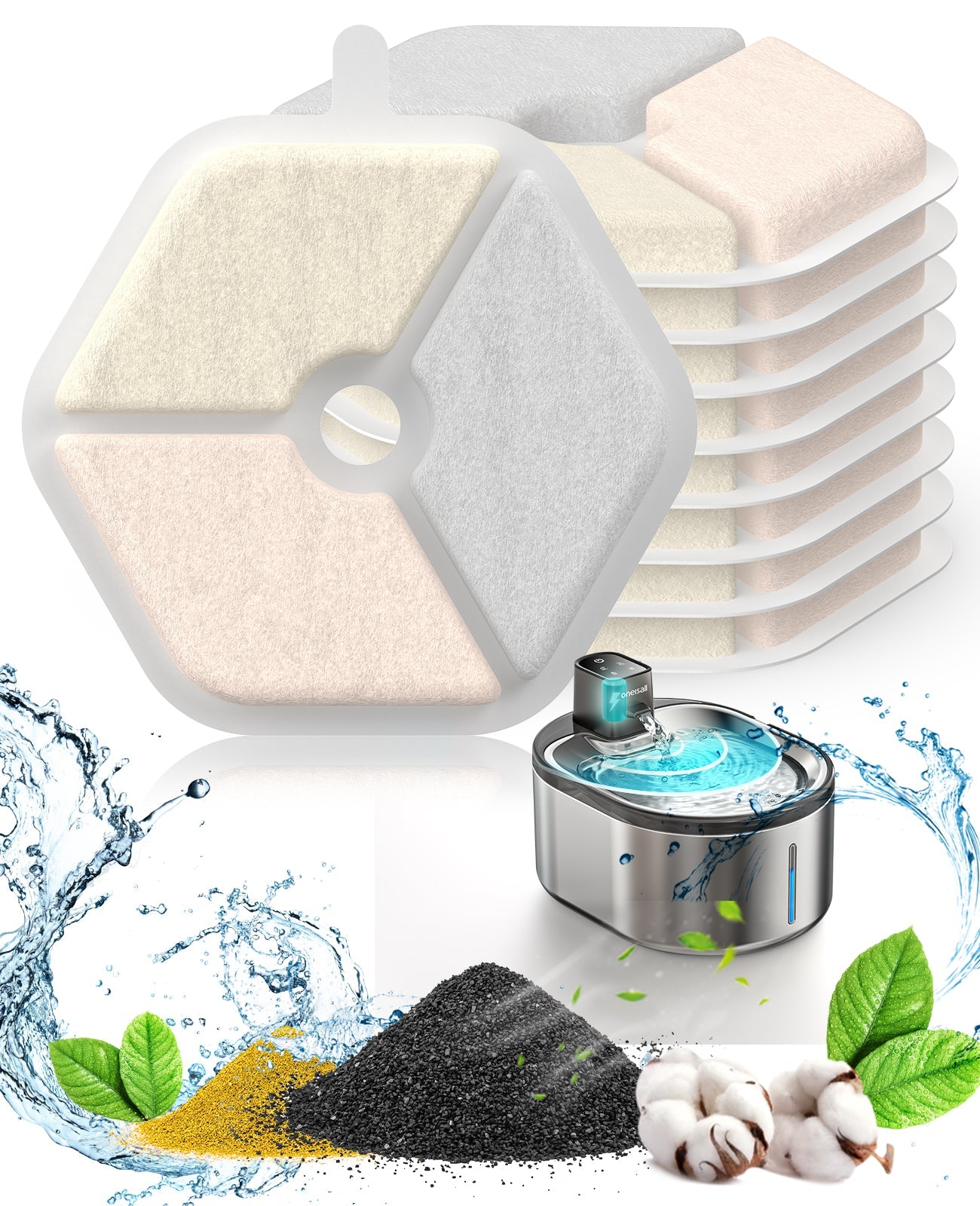 4L 無線貓咪飲水機 | ONEISALL PTM-643