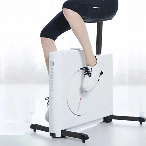 Mini Foldable 8-Level Resistance Fitness Bike | White