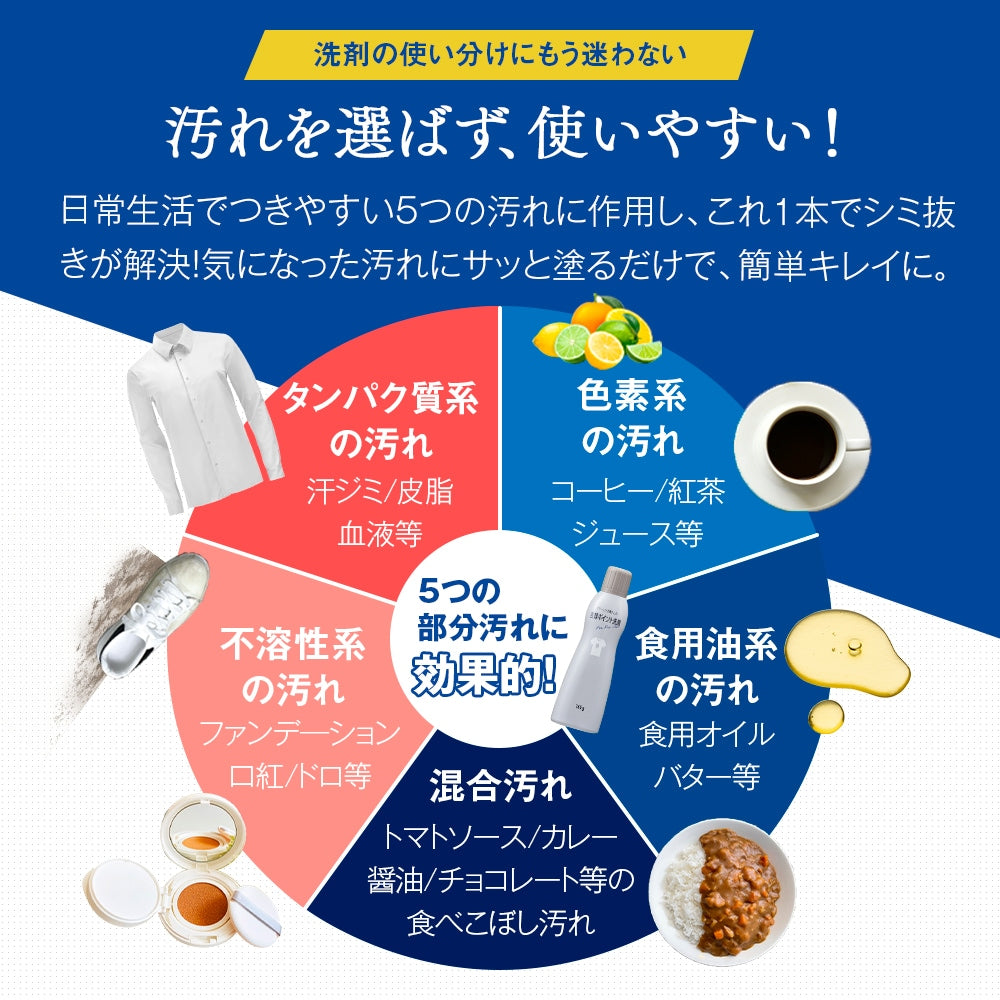Aimedia Japan Laundry Dedicated | Professional Clothing Stain Remover Powerful Version 1.4x | 165g