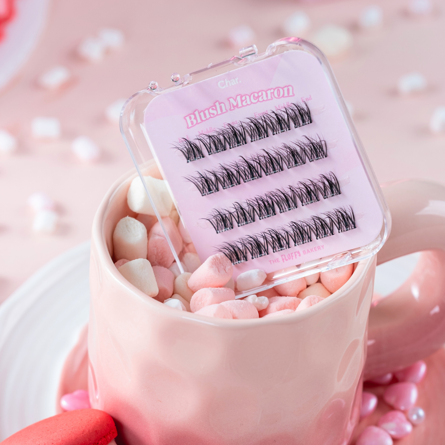 Char. 免膠水假眼睫毛 (白月光 Blush Macaron)