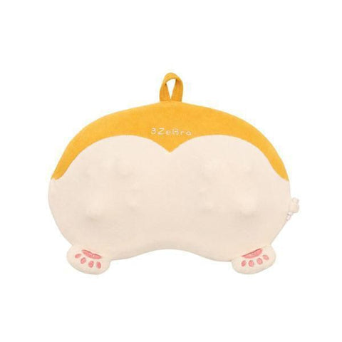 3ZeBra Corgi Pillow Temperature-Sensitive Stress-Relieving Massage Pillow | Dual-Head Kneading × 30°C Warm Compress × Three Speed Levels | Wireless Charging, 15-Minute Auto-Timer