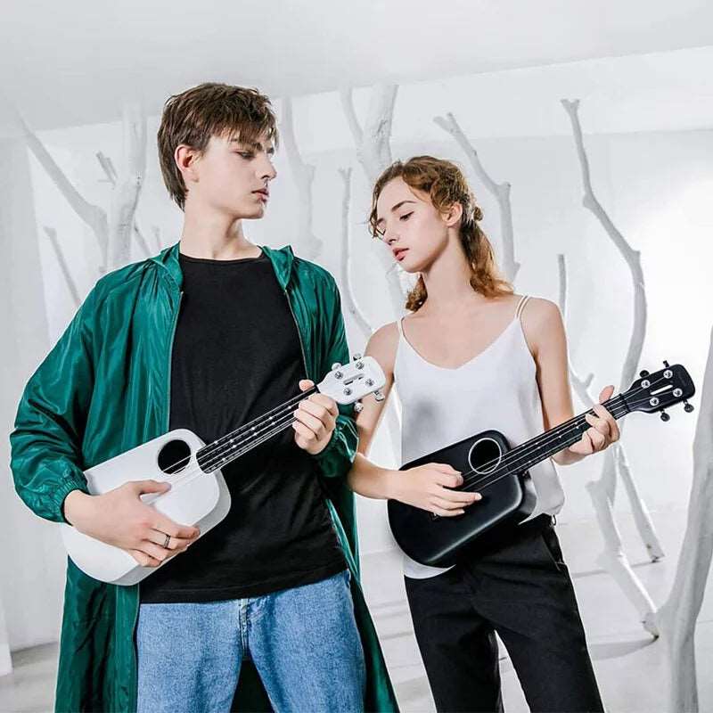 世界第一把藍芽碳纖維智能烏克麗麗 │ 白色