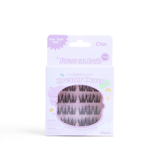 Char. Glue-Free False Eyelashes (Dreamy Dozen)