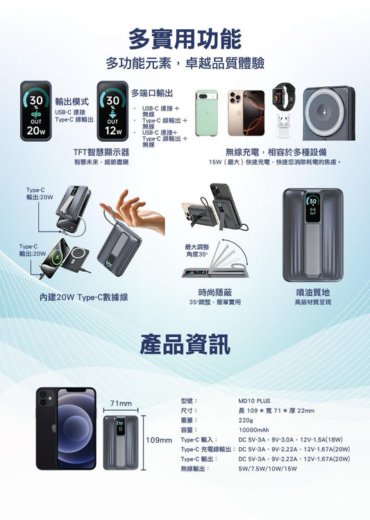 ARGO MD10 PLUS Power Bank