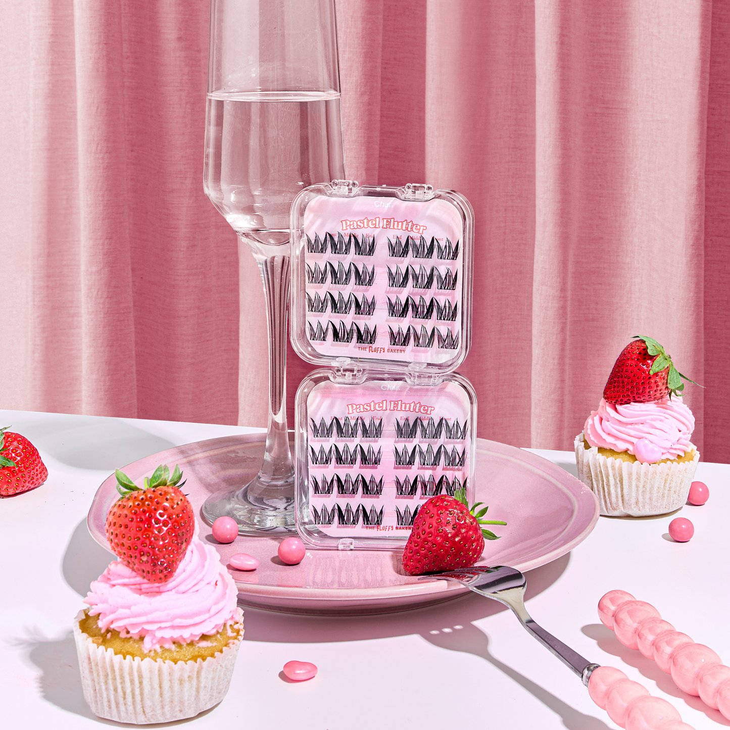 Char. Glue-Free False Eyelashes (Pastel Flutter)