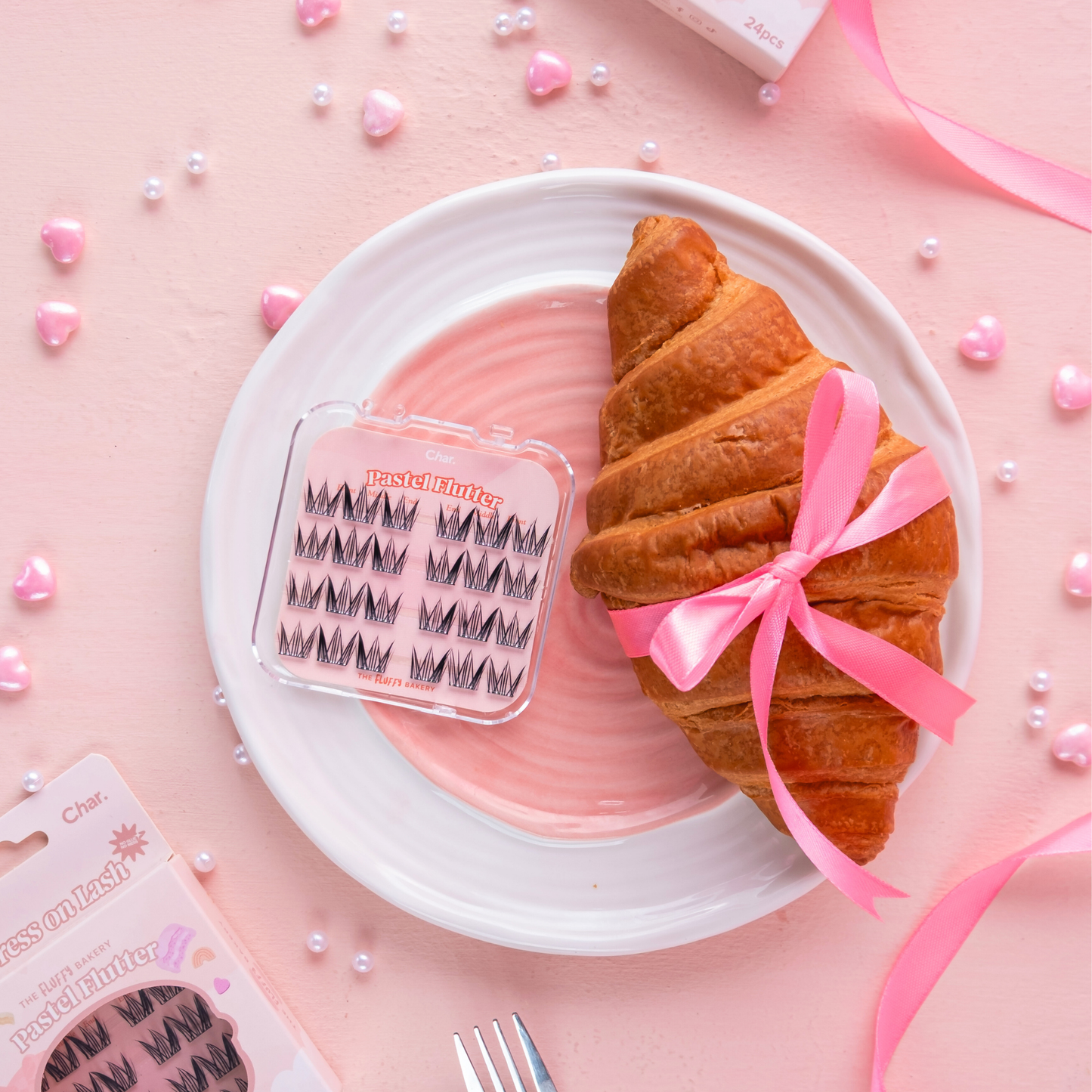 Char. 免膠水假眼睫毛 (白月光 Pastel Flutter)