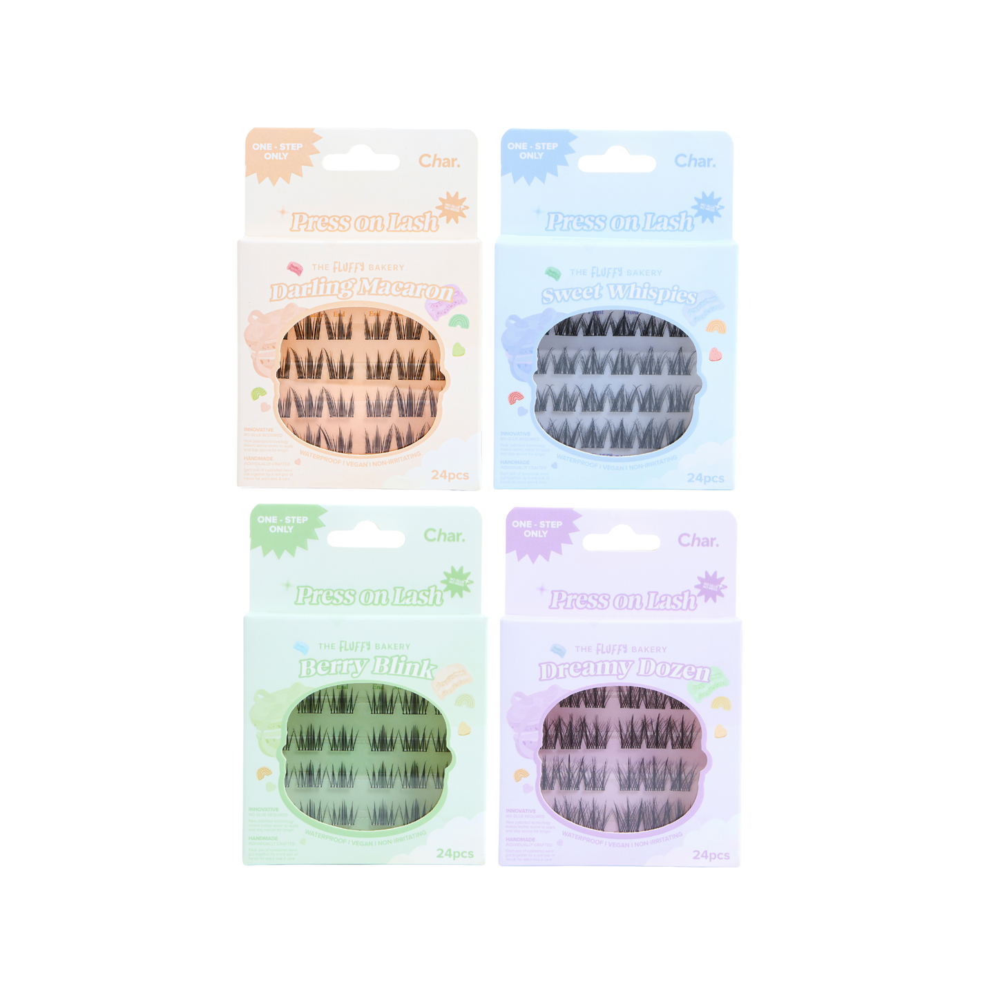 Char Sweet Desserts Collection: Glamorous Playful Eyelashes (Fluffy Bakery Series)