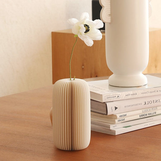 Foldable Organ Vase │ Foldable Organ Kraft Paper Furniture | ihpaper (Set of two)