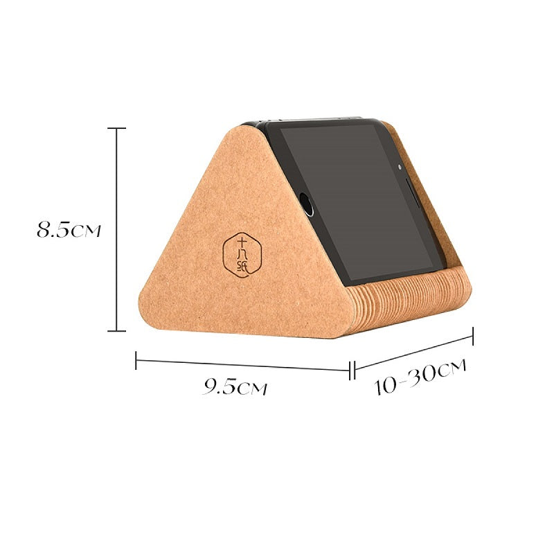 X18 Paper Accordion Phone Stand | Accordion-style Kraft Paper Folding Structure × Multi-angle Stable Support × Lightweight, Foldable for Portable Storage | Ideal for Watching Shows or Video Calls at Desks or Bedside · Tool-free Instant Open/Close