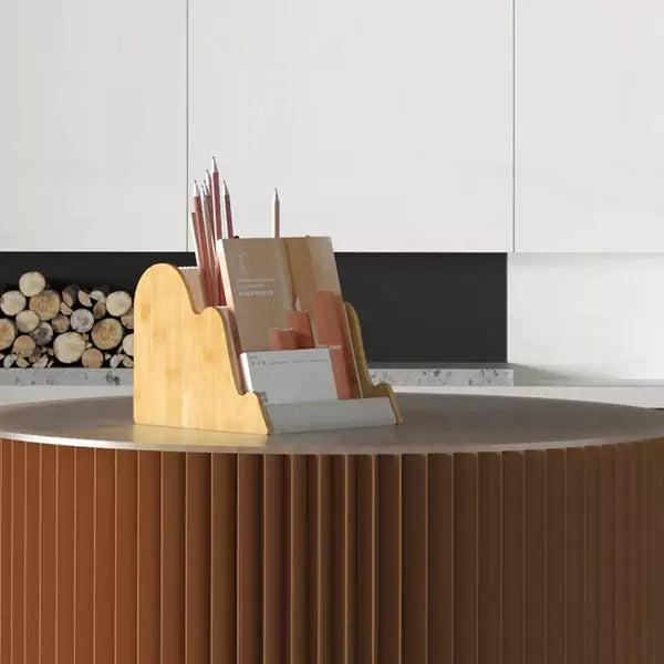 山水筆筒 │ 風琴牛皮紙折疊家具 | ihpaper(一套兩件)