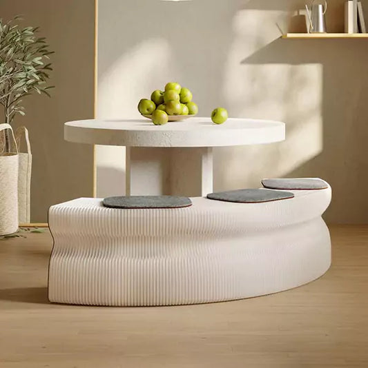 Pleated Toast Bench │ Organ Kraft Paper Folding Furniture | ihpaper (Set of Two)