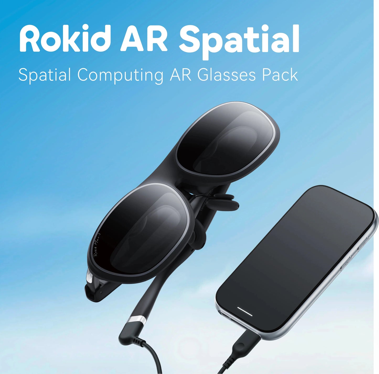 Rokid AR Max 2 隨行巨幕眼鏡|150-300吋巨幕模式可調|輕巧75g|360吋虛擬大屏|高性能智能播放器配套 PriseMall