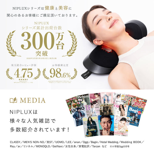 NIPLUX NOBI FIT 頸腰 EMS 溫熱運動器|EMS × 溫熱 × 加壓三重功能|無線設計・附遙控器