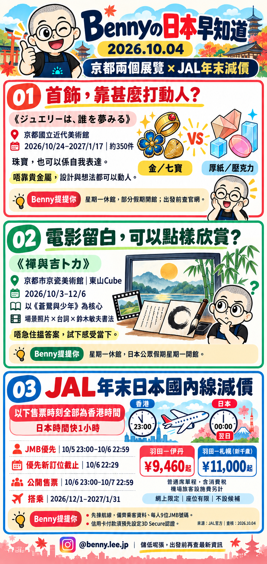 京都展覽2026｜《禪與吉卜力》、珠寶展必睇重點＋JAL年尾日本國內線優惠
