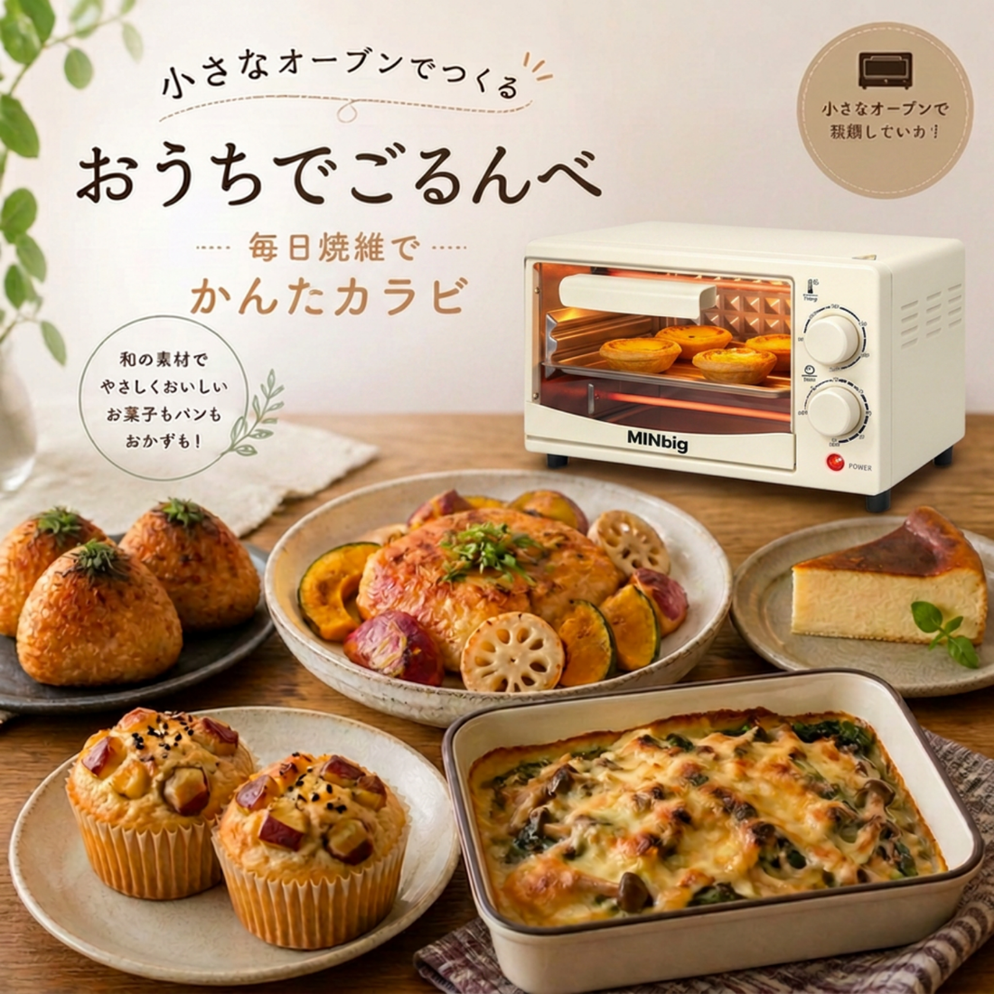 MINIBIG多功能電烤箱食譜大全28道｜全雞、燒腩、蛋撻、小食一次學會