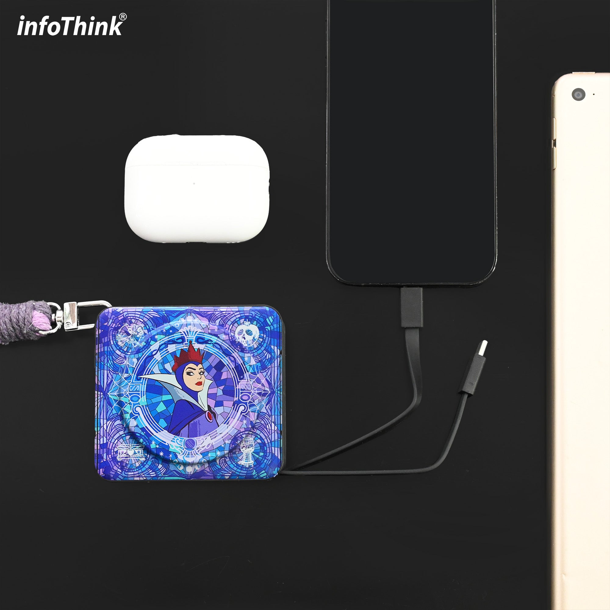 迪士尼+Snoopy愛心款的溫暖充電擁抱 – InfoThink八合一MAX行動電源