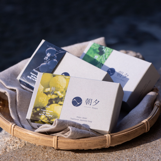 日本Asayu Assortment Body Soap - 3 Pack | 天然成分 | 溫和親膚