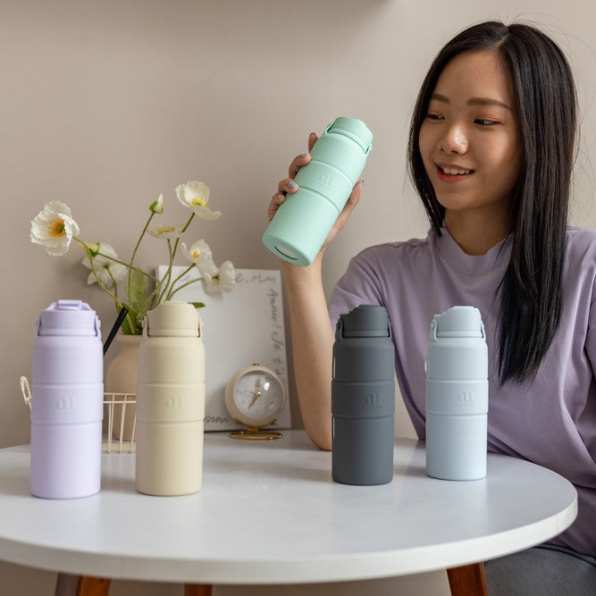 100% Leak-proof Silicone-coated Ceramic Bottle | SWANZ KALEIDO Bottle Singapore