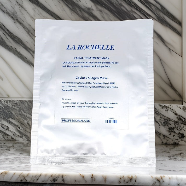 LA ROCHELLE CAVIAR COLLAGEN MASK 6 PCS LA ROCHELLE 歌麗姬寶 魚子美肌面膜6片 LA ROCHELLE CAVIAR COLLAGEN MASK 6 PCS