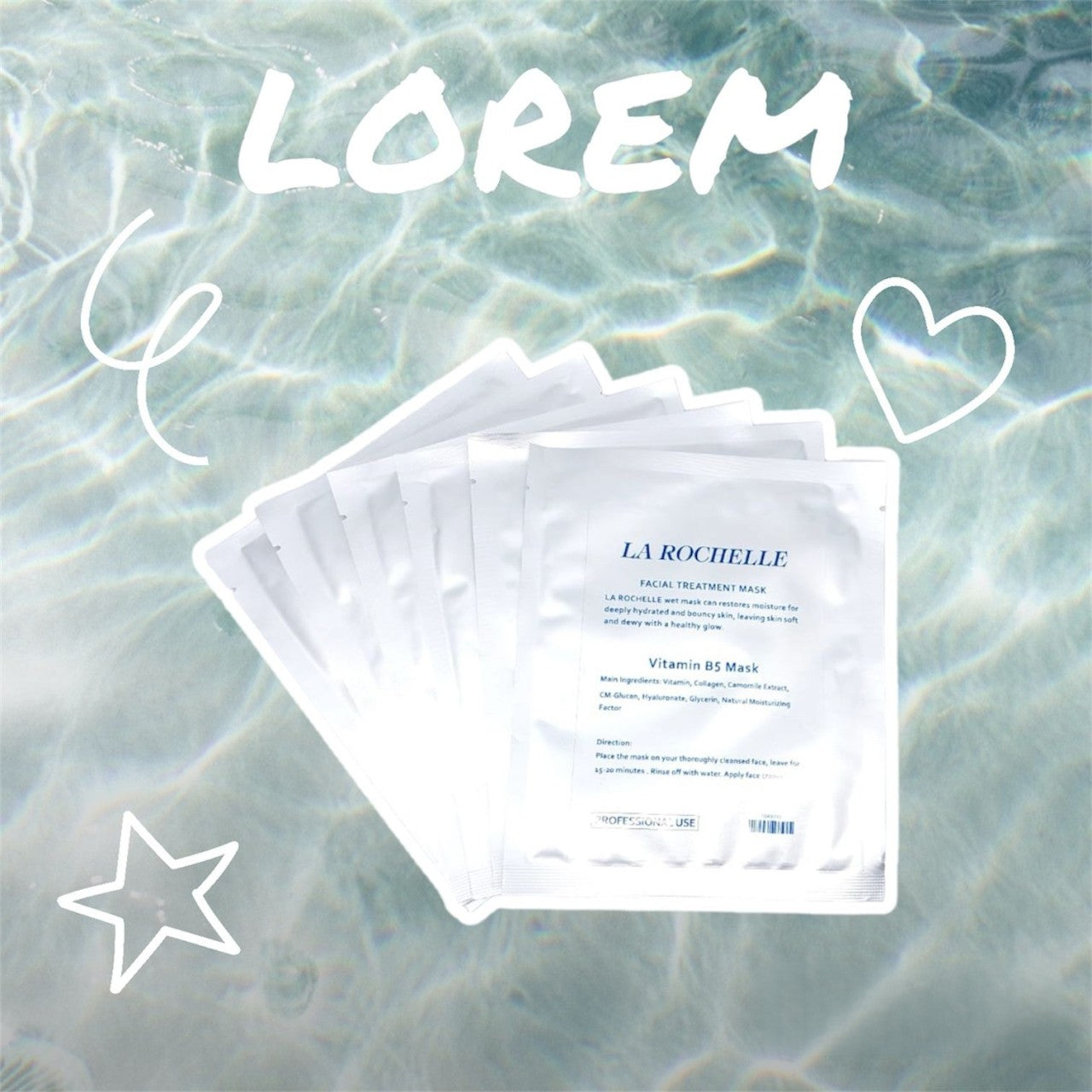 La Rochelle Vitamin B5 Mask 1pc La Rochelle Vitamin B5 Mask 1pc