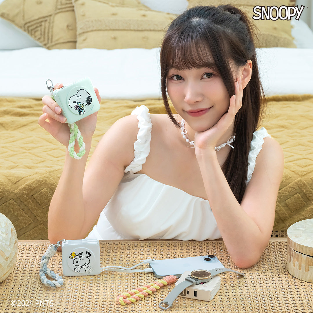 迪士尼+Snoopy愛心款的溫暖充電擁抱 – InfoThink八合一MAX行動電源