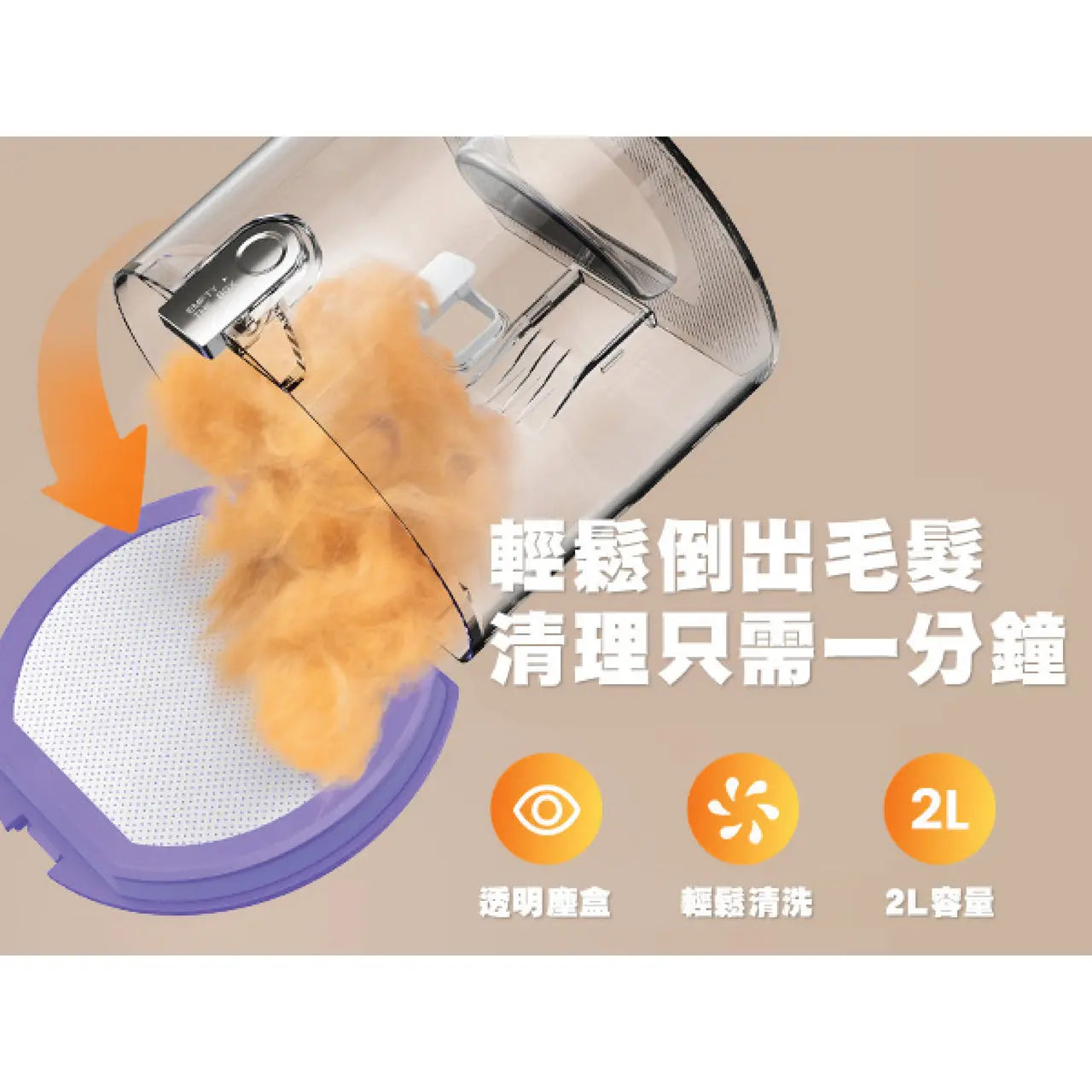 ONEISALL - BM5 無線寵物美容真空吸毛器﻿｜無線自由・58dB超靜音・99%吸毛率 PriseMall