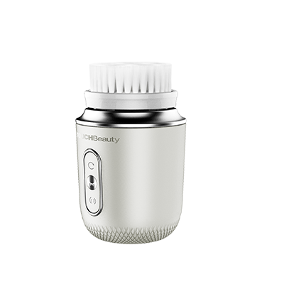 Dual-Action Facial Cleansing Brush | 360° Rotating Deep Cleanse + 6° Sonic Gentle Care · Smart Pressure Sensor · 90-Second Auto Timer