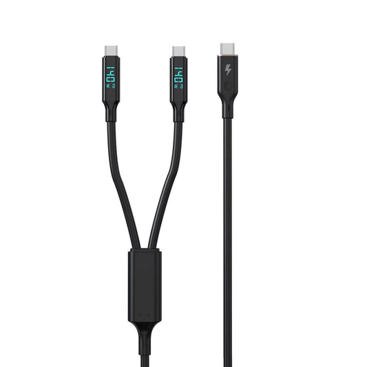 ARGO(CC140)C轉C1+C2 140W雙快充數顯資料線