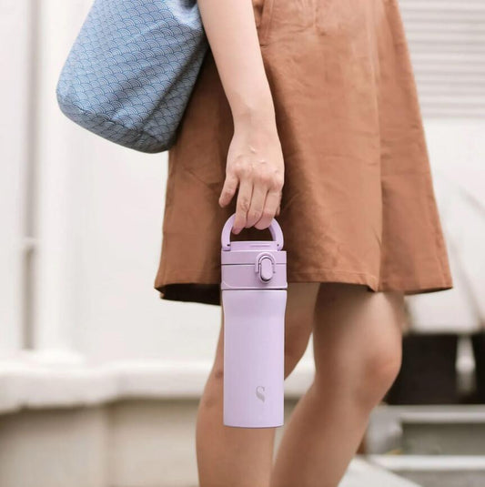 首款2合1瓷器保溫瓶 | 新加坡 SWANZ 芯動彈跳杯 Plus