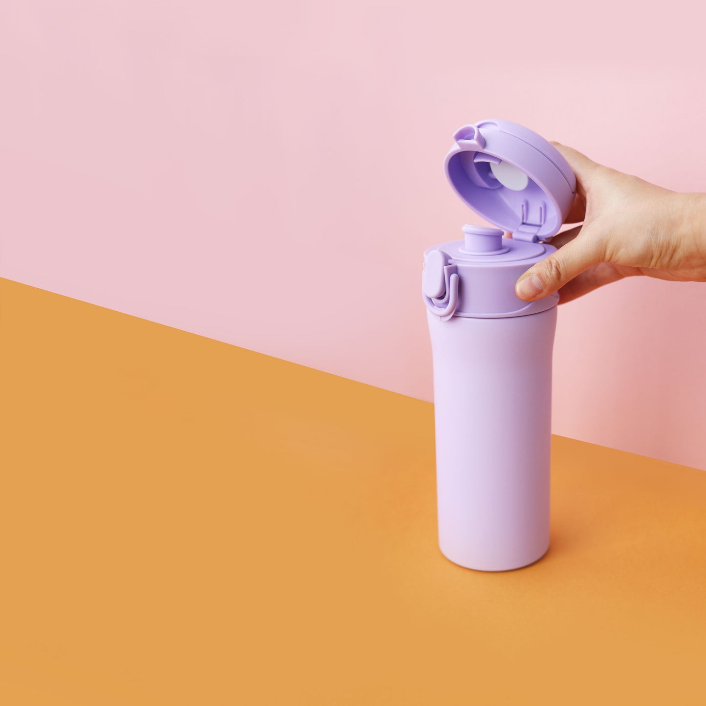 首款2合1瓷器保溫瓶 | 新加坡 SWANZ 芯動彈跳杯 Plus