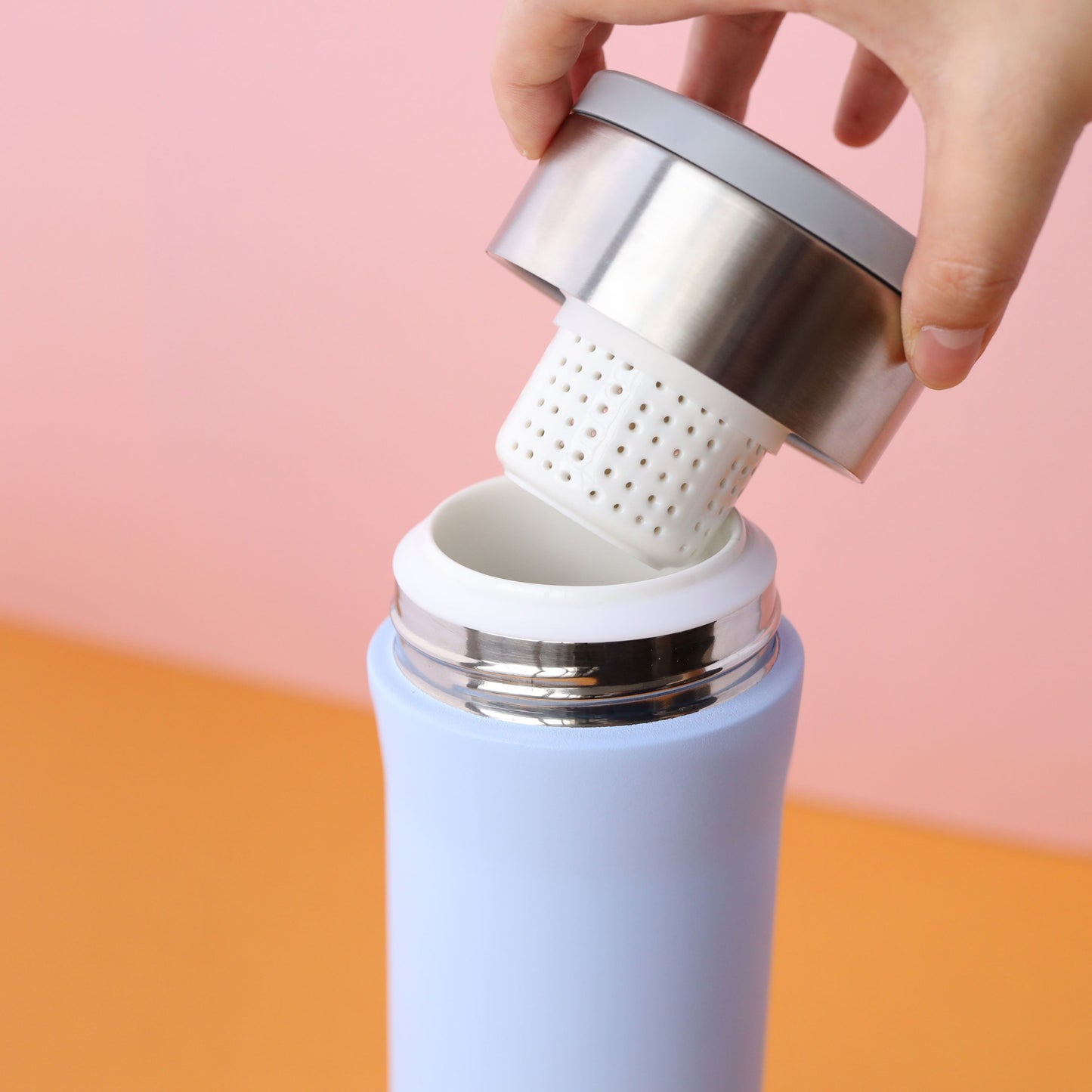 首款2合1瓷器保溫瓶 | 新加坡 SWANZ 芯動彈跳杯 Plus