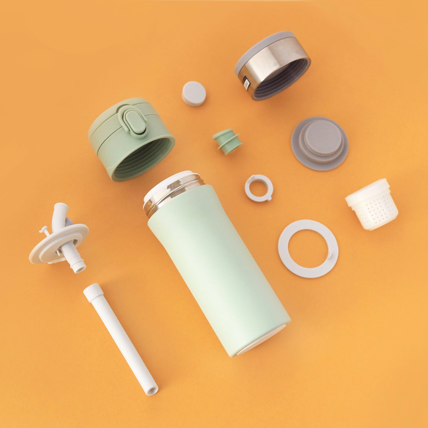 首款2合1瓷器保溫瓶 | 新加坡 SWANZ 芯動彈跳杯 Plus