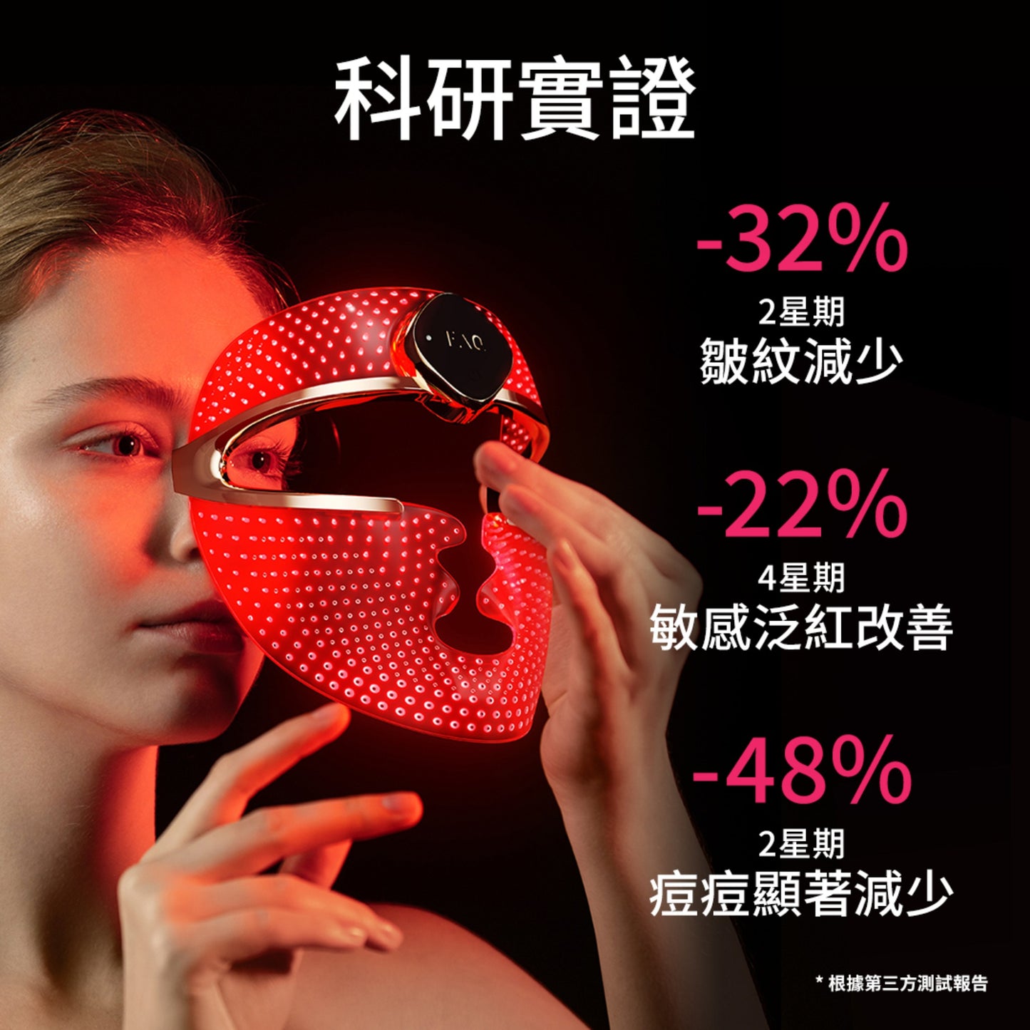 【8月限定送光鑰嫩膚精華液】FOREO FAQ™ 202 瑞士LED彩光面罩｜634顆LED燈珠