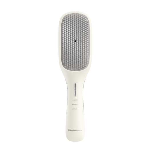 EMS 健髮梳｜三模式頭皮護理 · EMS 微電流活化毛囊 · 1,000 萬負離子 · 16,000 rpm 震動按摩