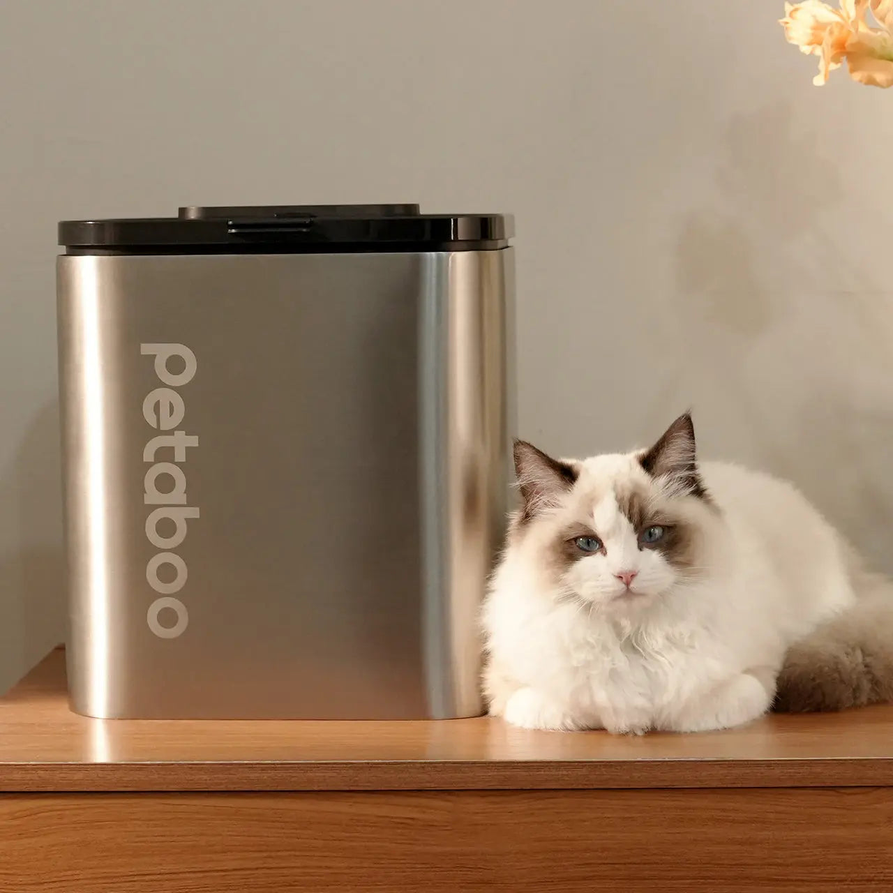 Petaboo - 13L 自動真空儲糧桶 (不鏽鋼版)﻿｜-15KPa真空鎖鮮・304不鏽鋼・60日續航 PriseMall