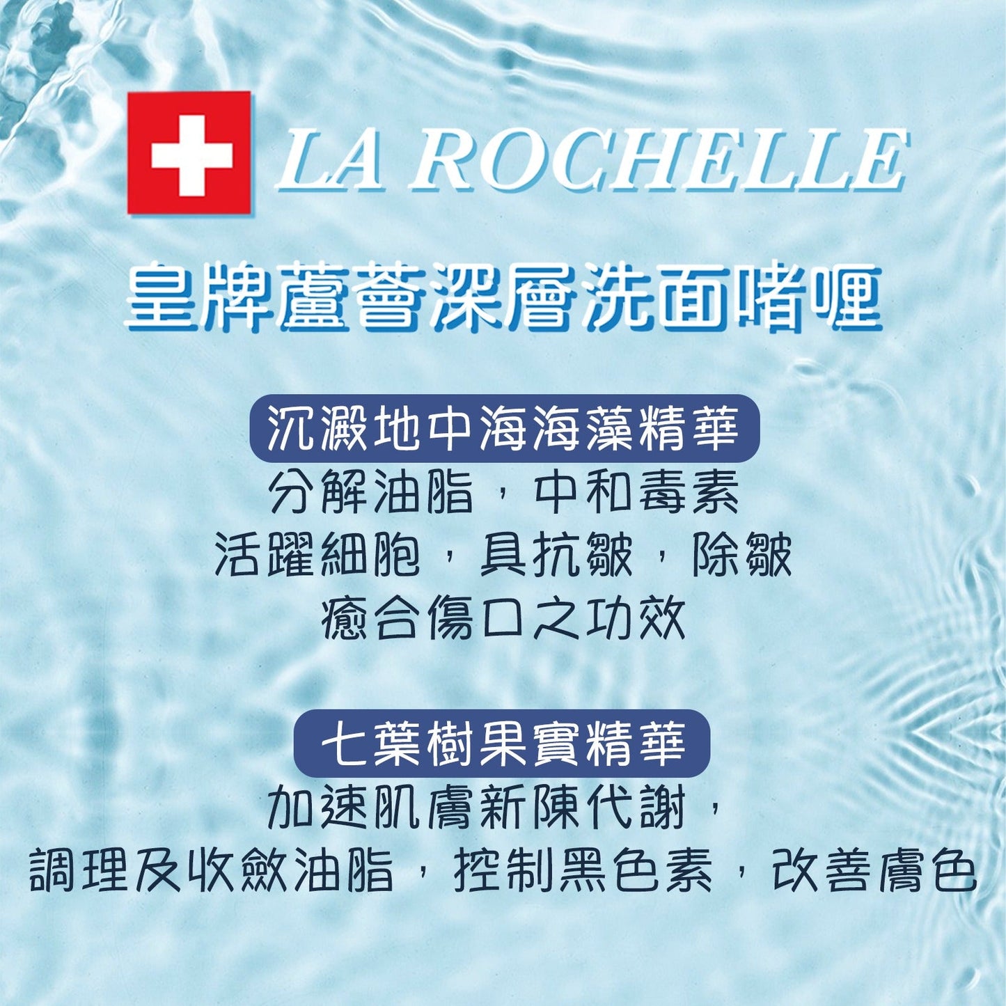 【經典組合】LA ROCHELLE  歌麗姬寶 皇牌蘆薈深層洗面啫喱 LA ROCHELLE ONE STEP EXPRESS CLEANSING GEL NEW FORMULA (ALOE VERA, BOTANICAL EXTRACT , COMPLEX B)  250ml