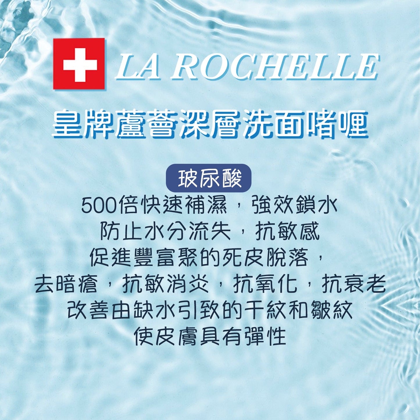 【經典組合】LA ROCHELLE  歌麗姬寶 皇牌蘆薈深層洗面啫喱 LA ROCHELLE ONE STEP EXPRESS CLEANSING GEL NEW FORMULA (ALOE VERA, BOTANICAL EXTRACT , COMPLEX B)  250ml