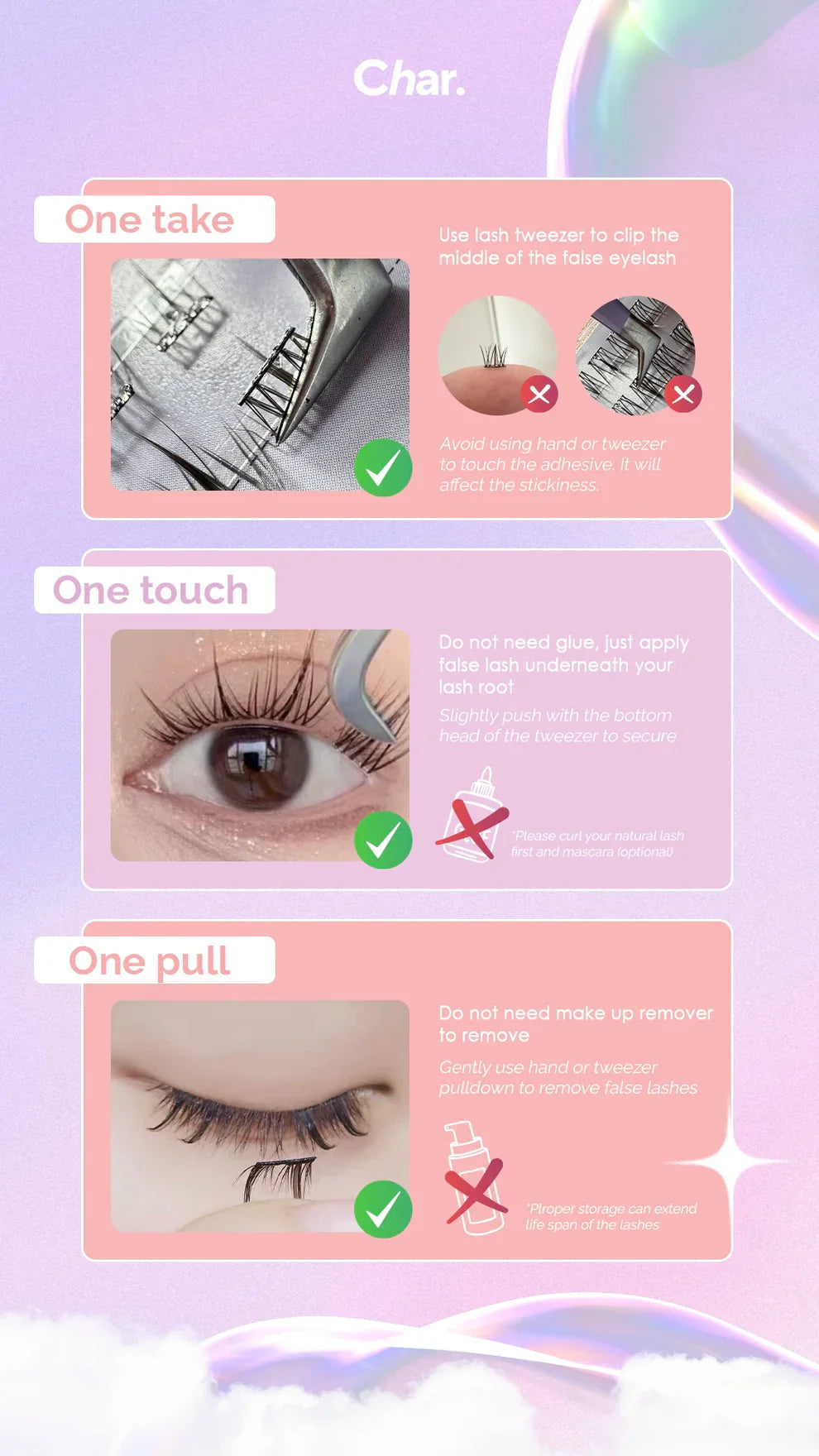 Summer Eclipse Char. 免膠水假眼睫毛 (太陽花 Summer Eclipse)