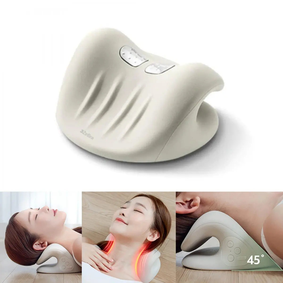 【低頭族救星】台灣3ZeBra 頸椎熱敷牽引枕 – 每日5分鐘，同「烏龜頸」講Bye Bye！ PriseMall