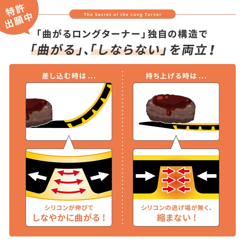 日本Arnest新潟県 彎曲神鏟 · 易滑入食材底部 · 耐熱210°C可入洗碗機