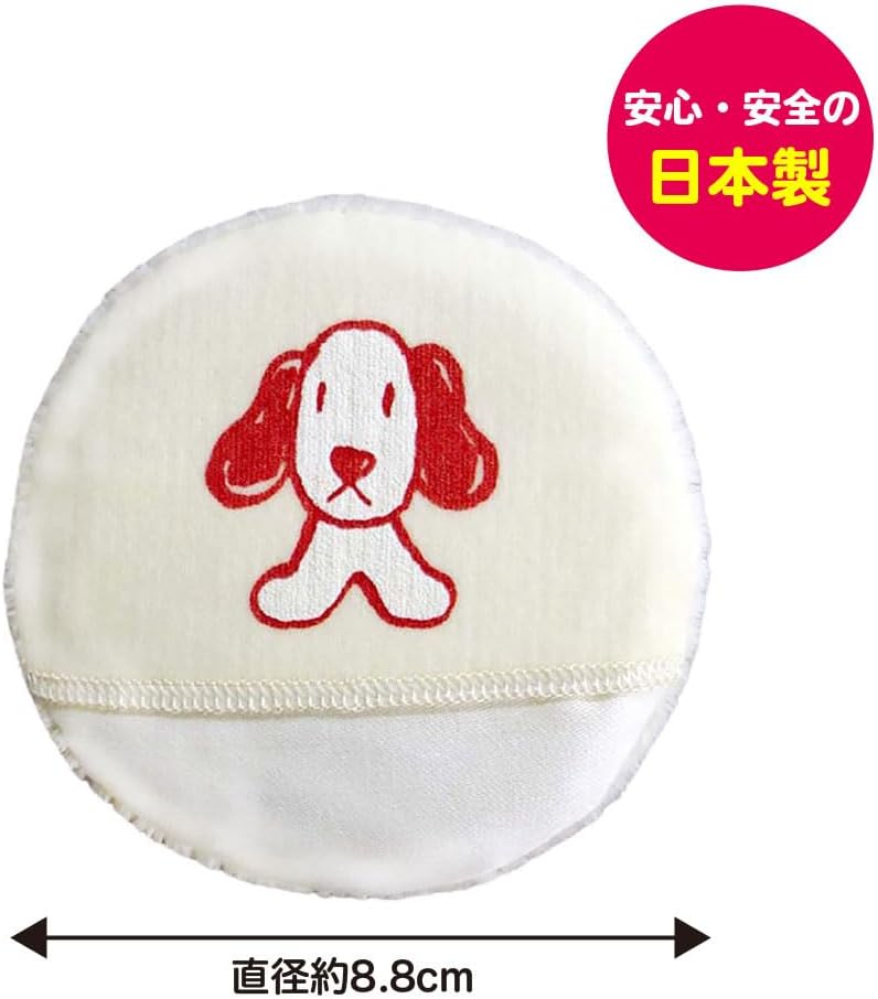 Nipponpuff 日本パフ 嬰兒專用粉撲｜粉紅色・爽身粉用・1個裝
