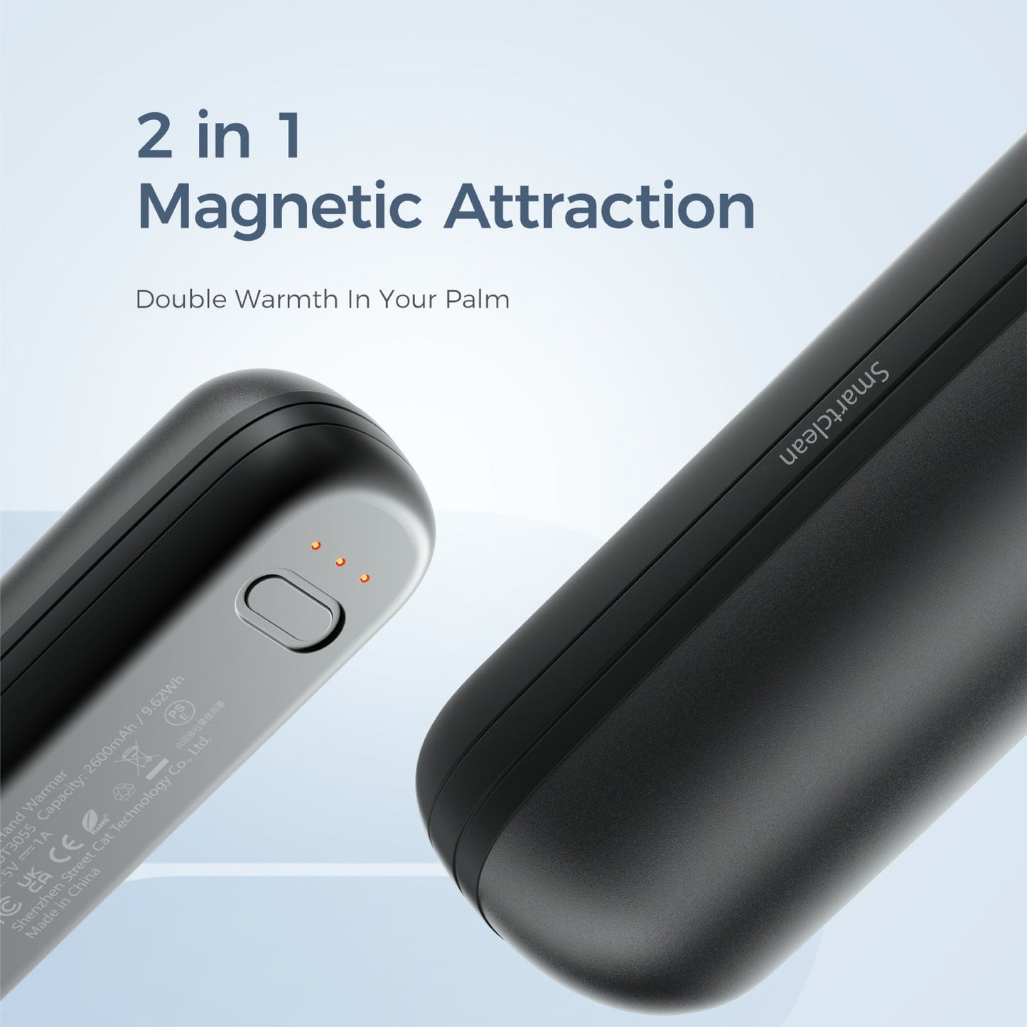 5200mAh 2-in-1 Power Bank Hand Warmer | Smartclean SM3829-01