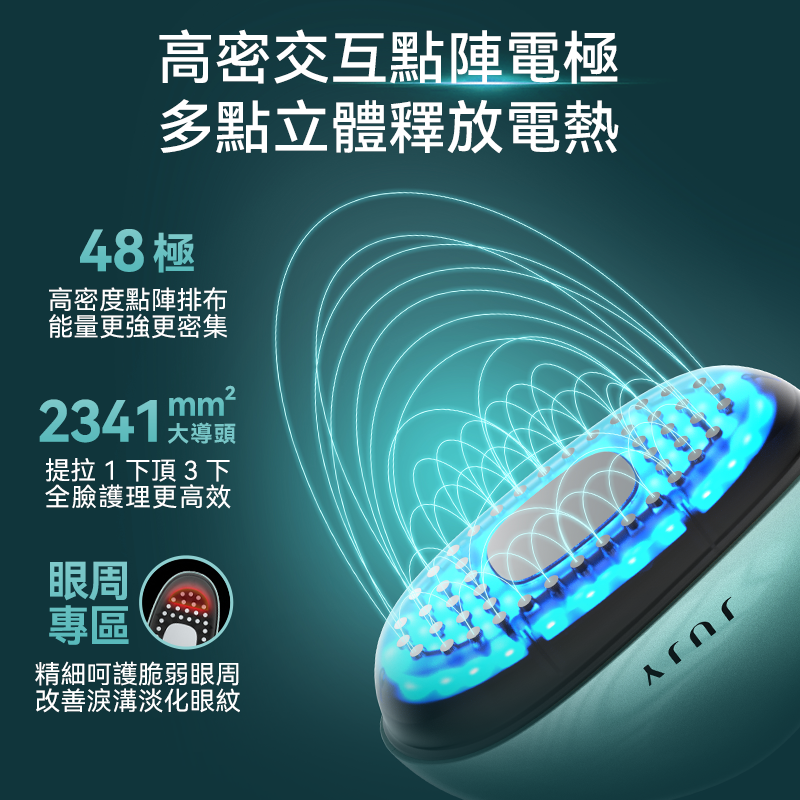 JUJY 小鯨玉 Pro 2.0 冰感緊緻淡紋射頻美容儀｜變頻RF・EMS・三色光護理