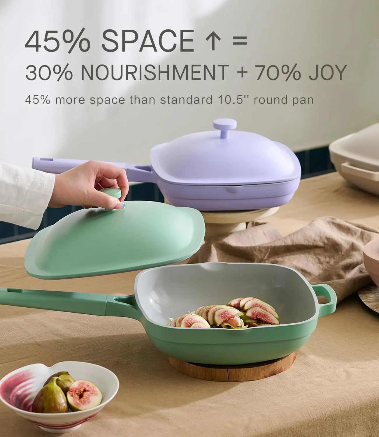 【入廚神器】10.5吋Dusk Petal陶瓷萬用鍋 – 煎炒煮炸，一鍋搞掂！ PriseMall