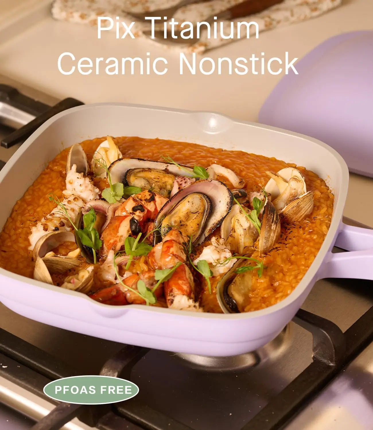 【入廚神器】10.5吋Dusk Petal陶瓷萬用鍋 – 煎炒煮炸，一鍋搞掂！ PriseMall