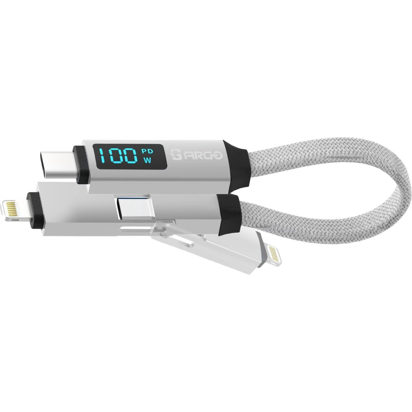 ARGO-CC100 3-in-1 LED Magnetic Charging Short Cable