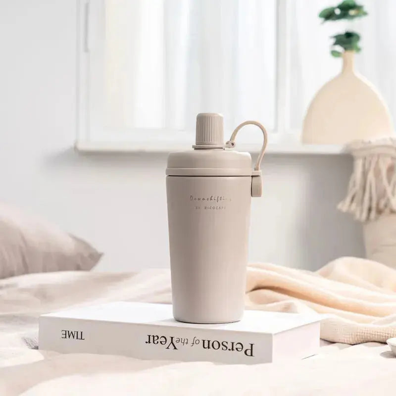台灣Ricocafe 咖啡陶瓷保溫杯暖壺 600ml 陶瓷塗層 迷你保溫保冰杯 PriseMall